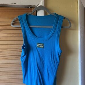 Daily Drills Vibrant Blue Tank Top